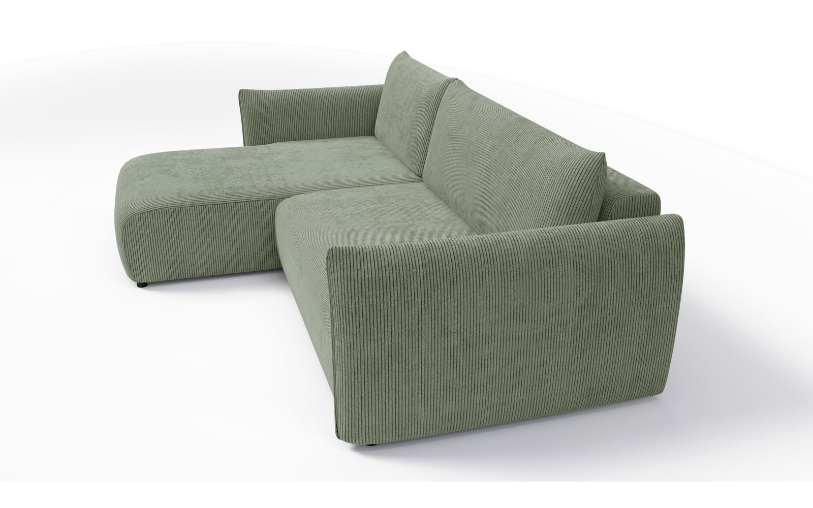 TAUER Ecksofa 3-Sitzer rechts, mint
