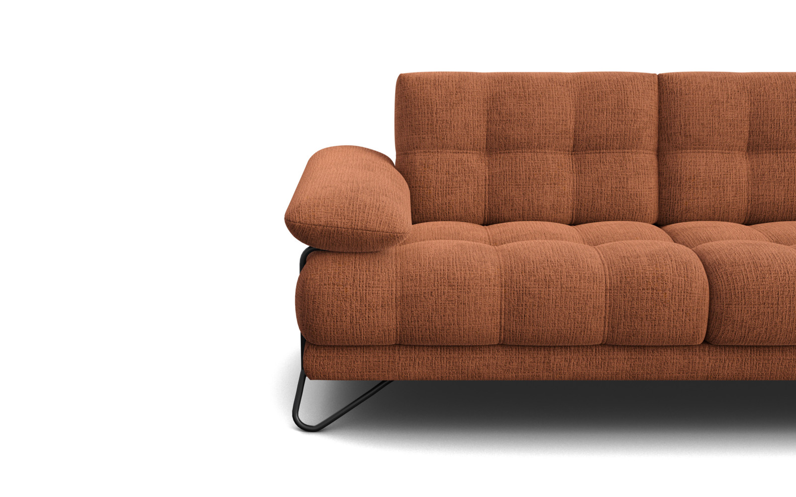 BUBBARA 2,5-Sitzer-Sofa, rostrot