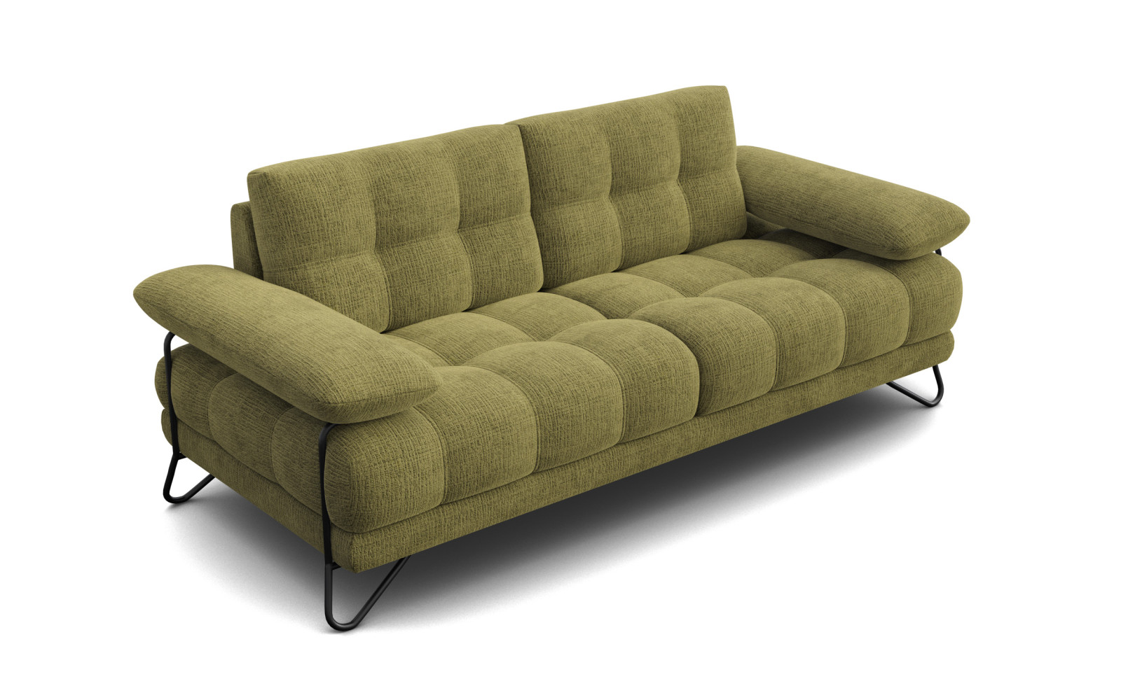 BUBBARA 2,5-Sitzer-Sofa, olivgrün