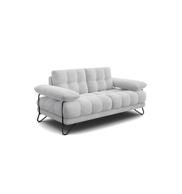 BUBBARA 2-Sitze-Sofa, hellgrau