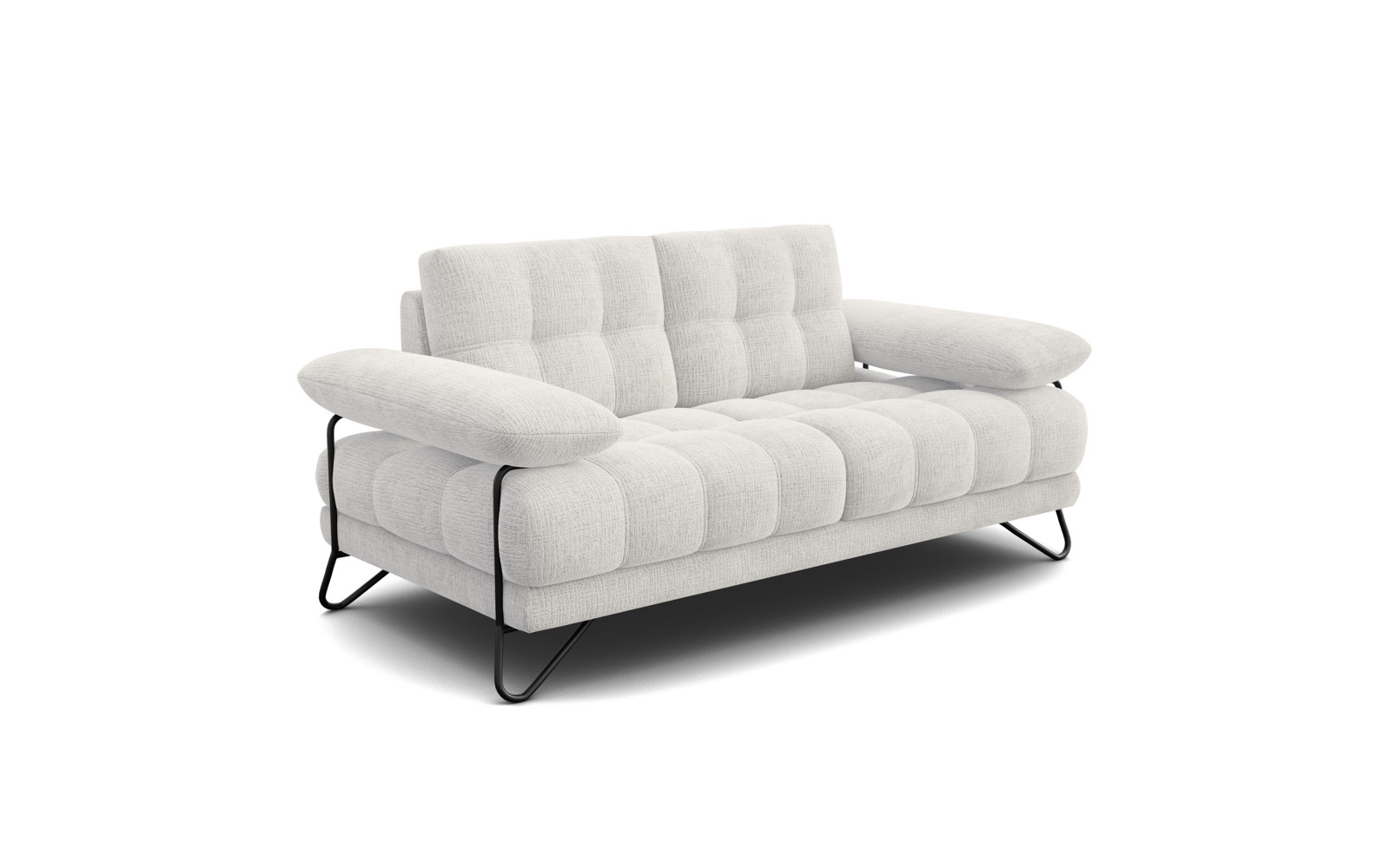 BUBBARA 2-Sitzer-Sofa, creme