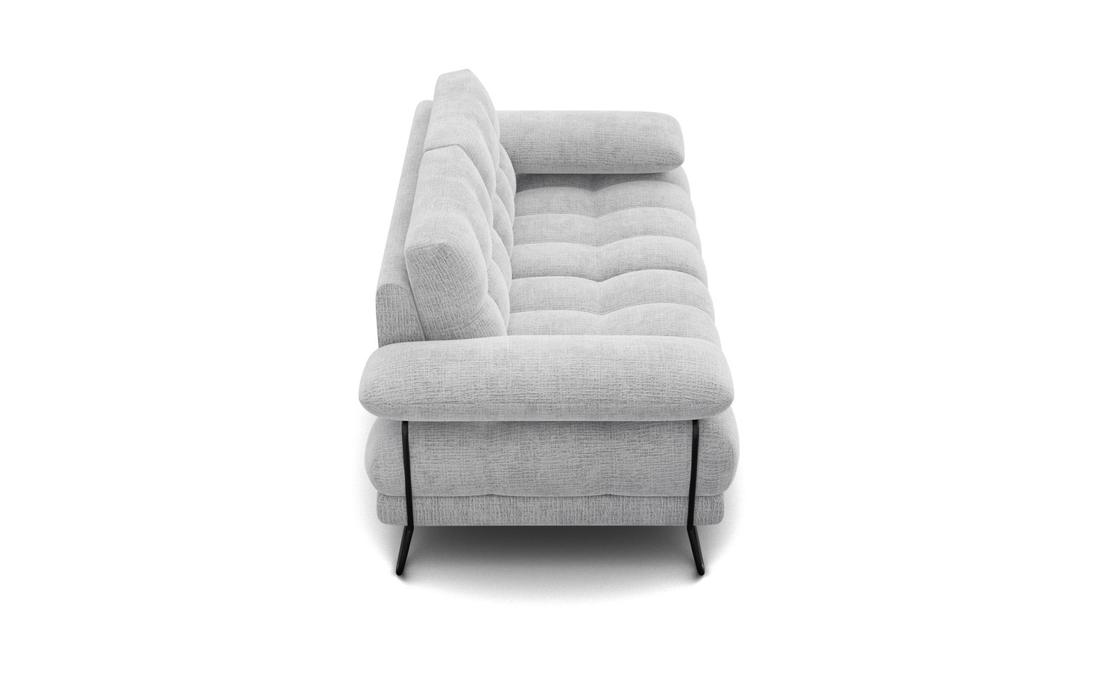 BUBBARA 2-Sitze-Sofa, hellgrau