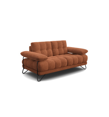 BUBBARA 2-Sitzer-Sofa, rostrot