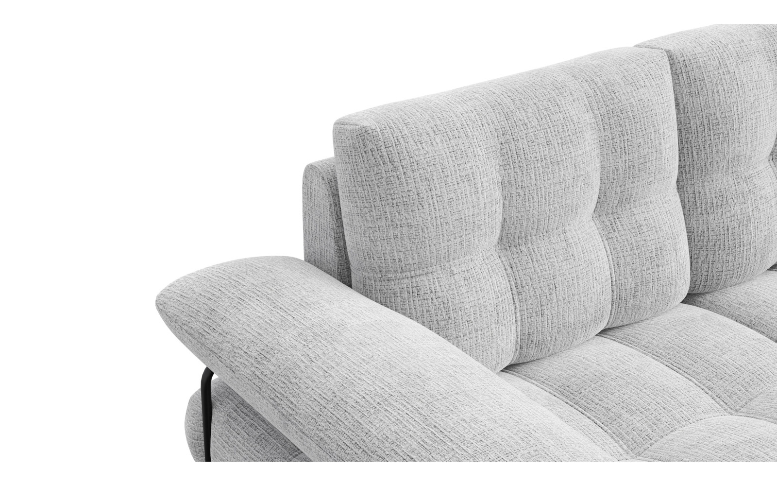 BUBBARA 2-Sitze-Sofa, hellgrau