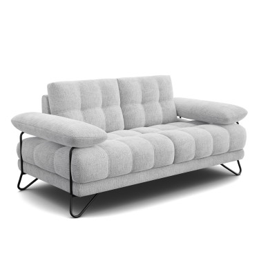 BUBBARA 2-Sitze-Sofa, hellgrau