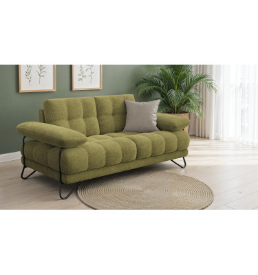 BUBBARA 2-Sitzer-Sofa, olivgrün