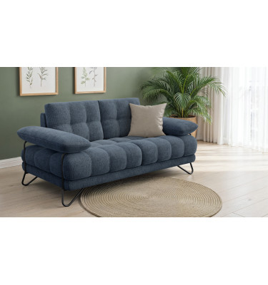 BUBBARA 2-Sitzer-Sofa, marineblau