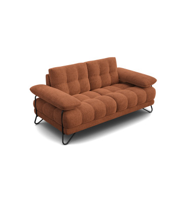 BUBBARA 2-Sitzer-Sofa, rostrot