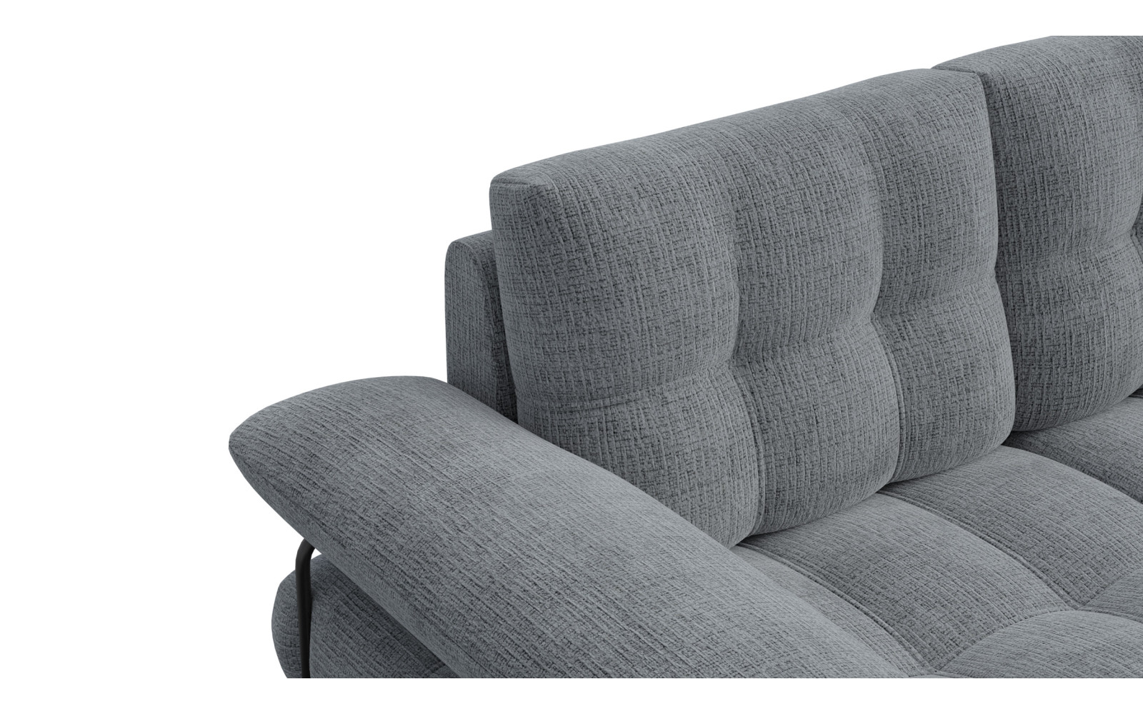 BUBBARA 2-Sitzer-Sofa, dunkelgrau