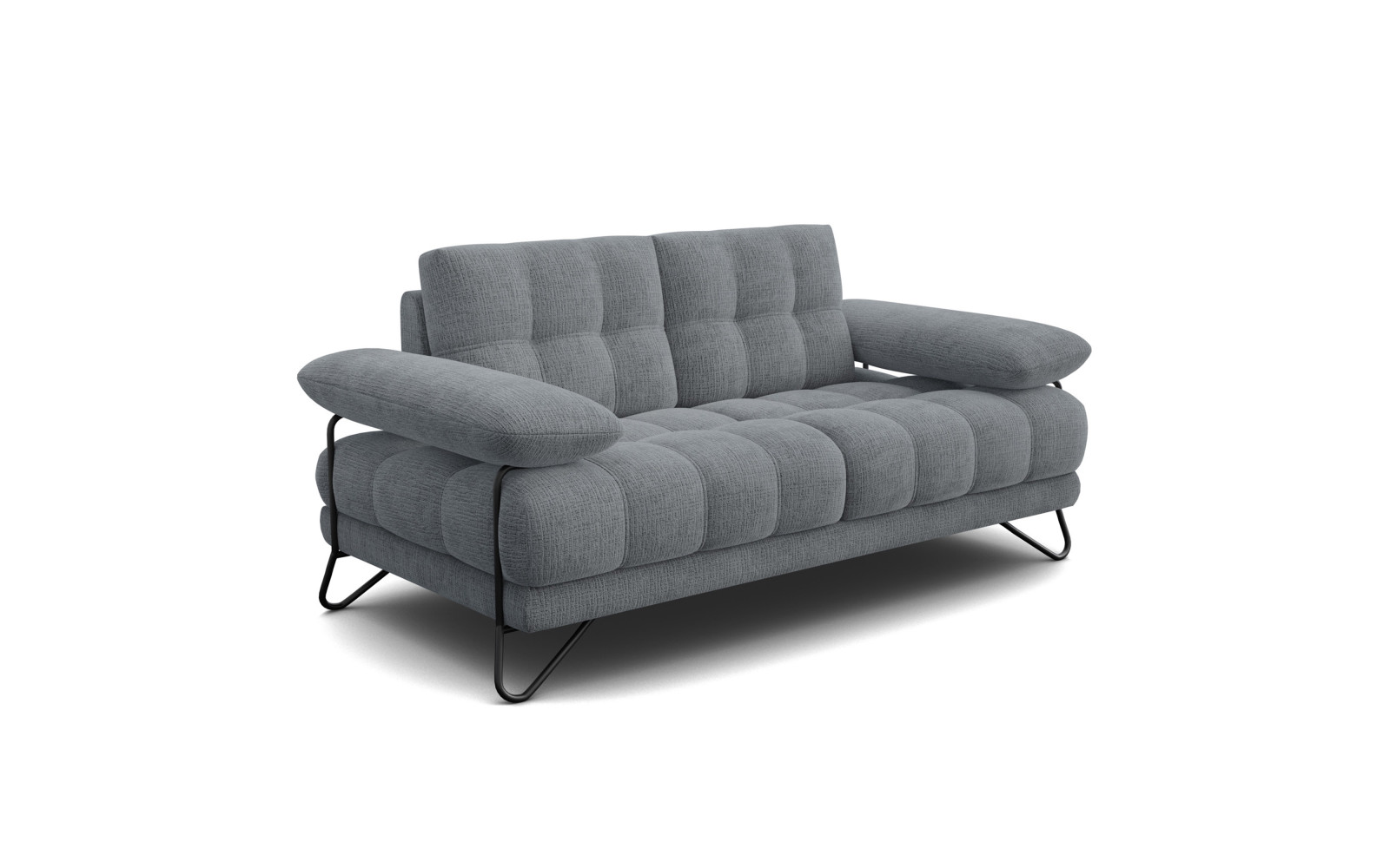 BUBBARA 2-Sitzer-Sofa, dunkelgrau