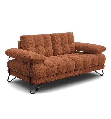 BUBBARA 2-Sitzer-Sofa, rostrot