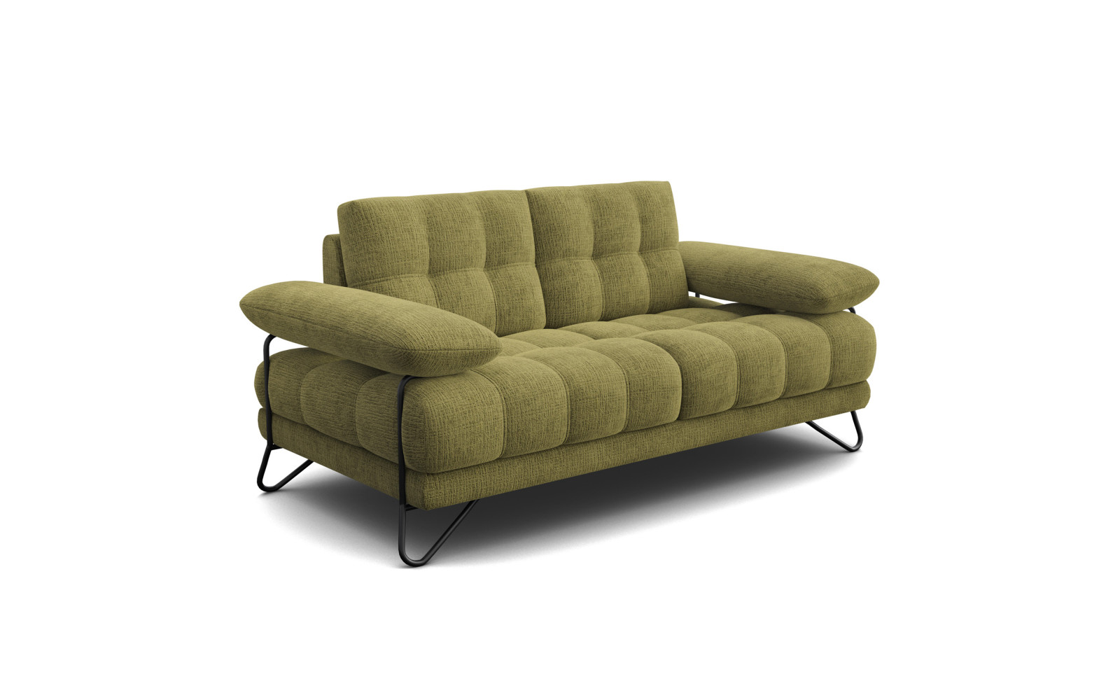 BUBBARA 2-Sitzer-Sofa, olivgrün