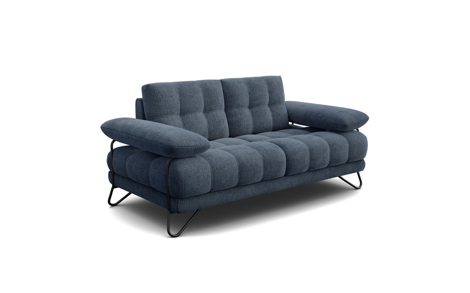 BUBBARA 2-Sitzer-Sofa, marineblau