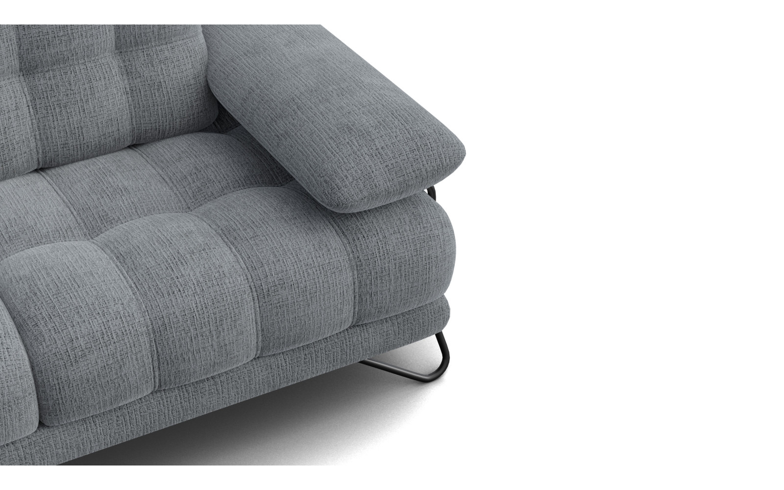 BUBBARA 2-Sitzer-Sofa, dunkelgrau