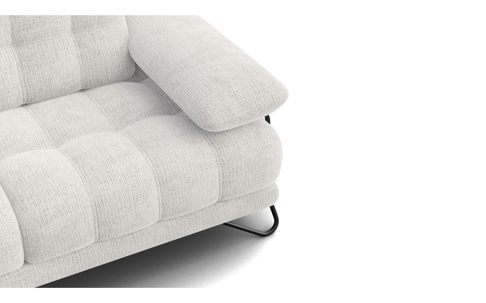 BUBBARA 2-Sitzer-Sofa, creme