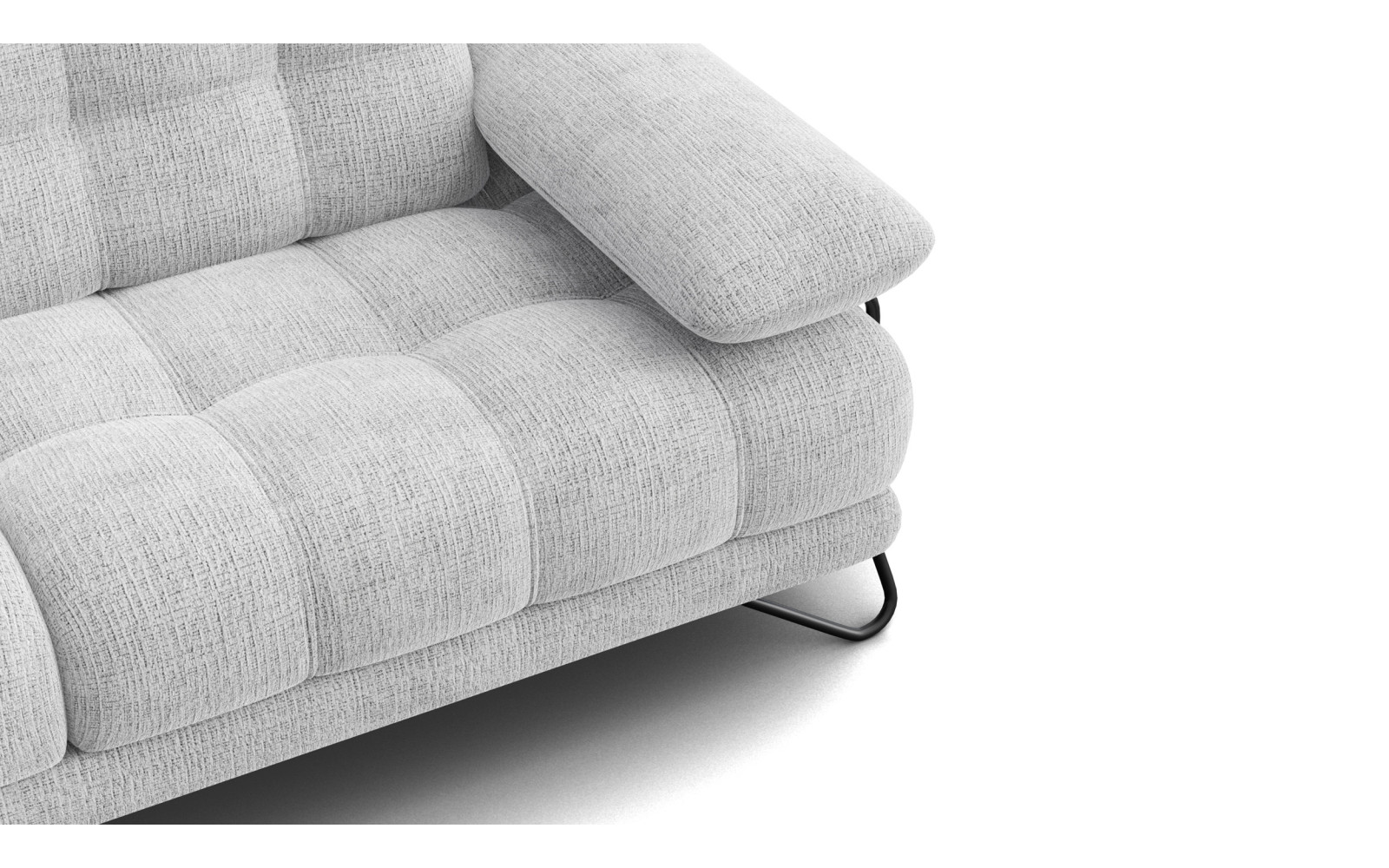 BUBBARA 2,5-Sitze-Sofa, hellgrau