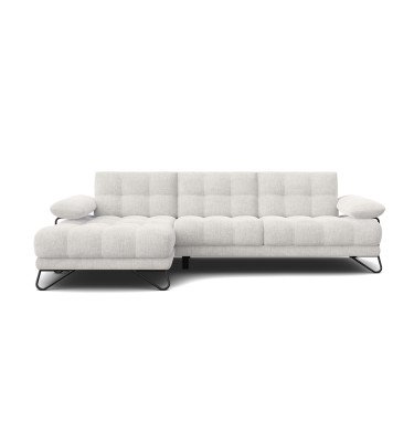 BUBBARA Ecksofa 4-Sitzer links, creme