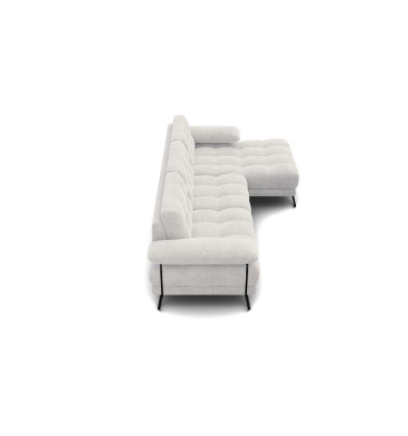 BUBBARA Ecksofa 4-Sitzer rechts, creme