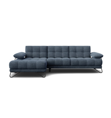 BUBBARA Ecksofa 4-Sitzer links, marineblau