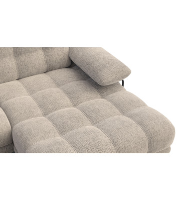 BUBBARA Ecksofa 4-Sitzer rechts, beige