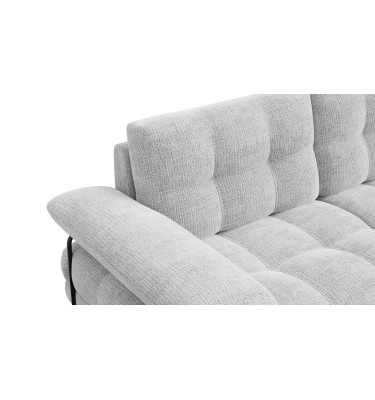 BUBBARA Ecksofa 4-Sitzer rechts, hellgrau