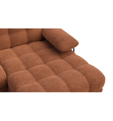 BUBBARA Ecksofa 4-Sitzer rechts, rostrot