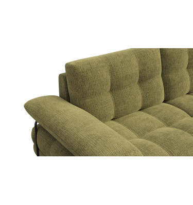 BUBBARA Ecksofa 4-Sitzer rechts, olivgrün