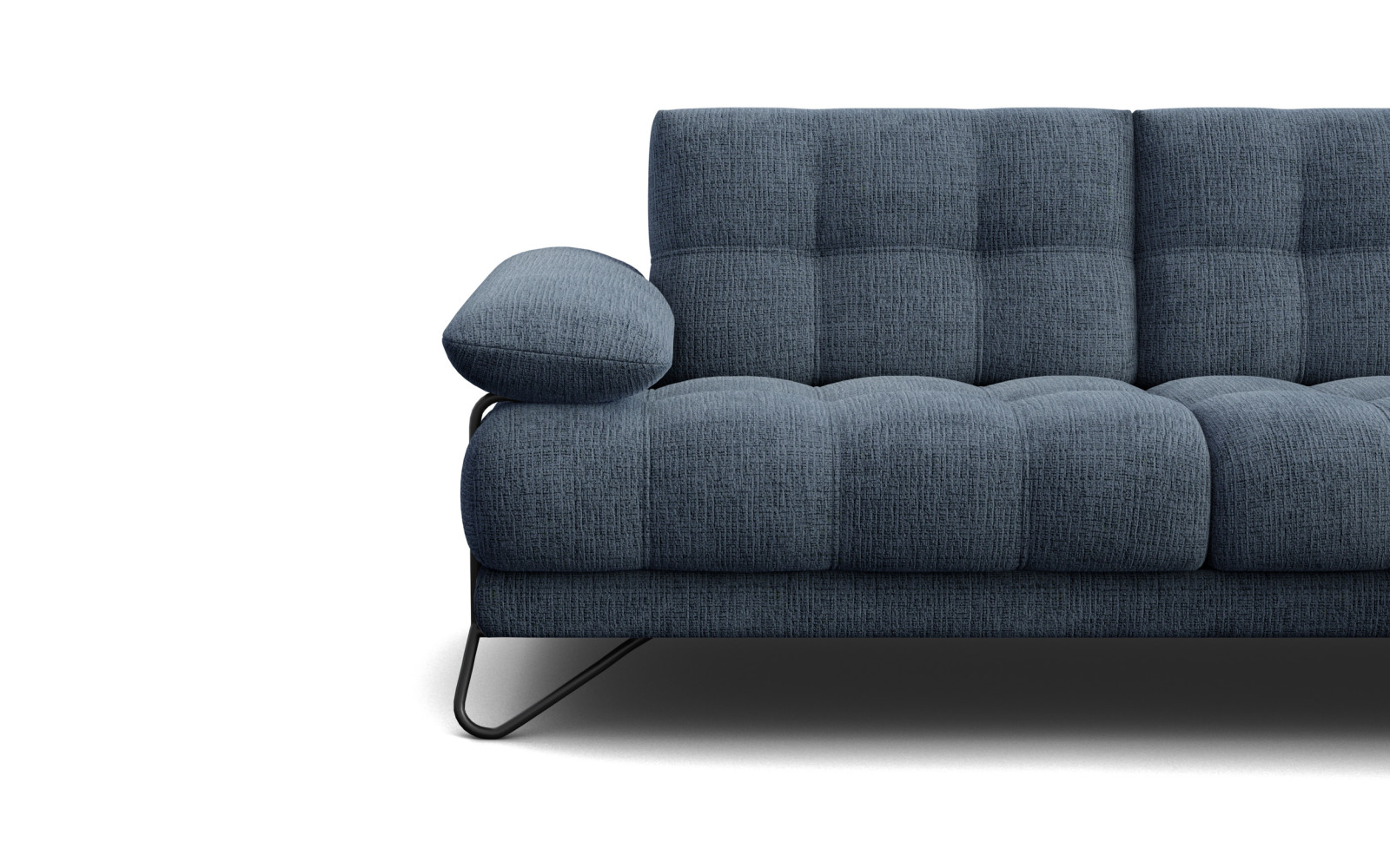 BUBBARA Ecksofa 4-Sitzer rechts, marineblau