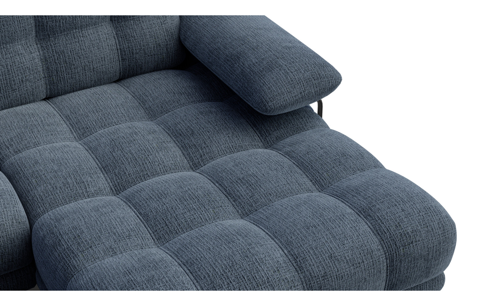 BUBBARA Ecksofa 4-Sitzer rechts, marineblau