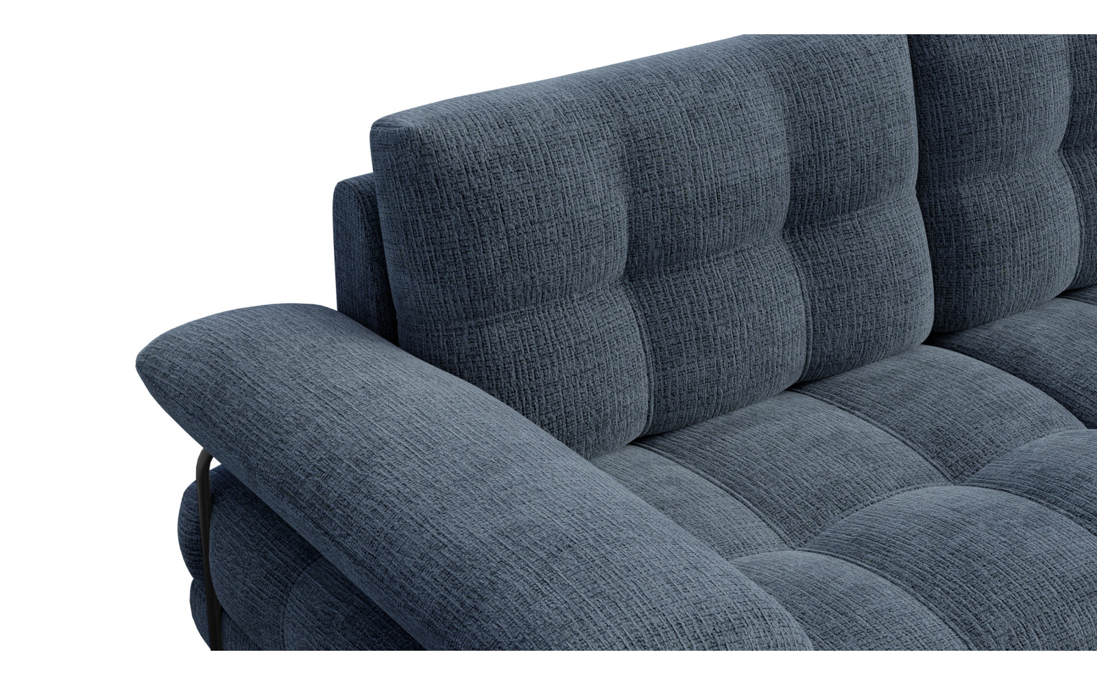 BUBBARA Ecksofa 4-Sitzer rechts, marineblau