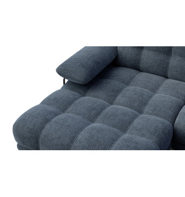 BUBBARA Ecksofa 4-Sitzer links, marineblau