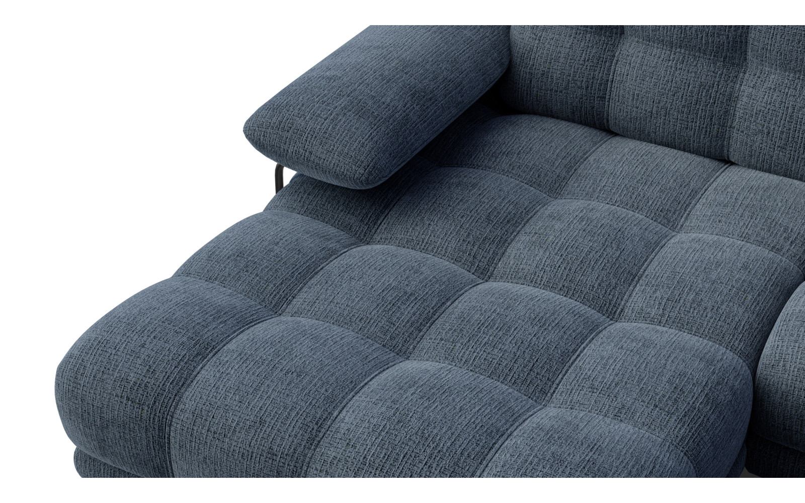 BUBBARA Ecksofa 4-Sitzer links, marineblau