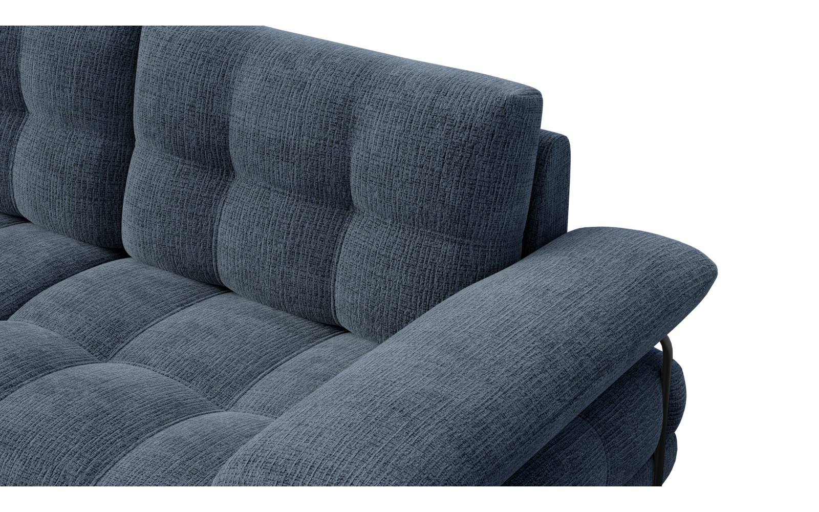 BUBBARA Ecksofa 4-Sitzer links, marineblau