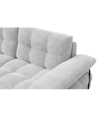 BUBBARA Ecksofa 4-Sitzer links, hellgrau