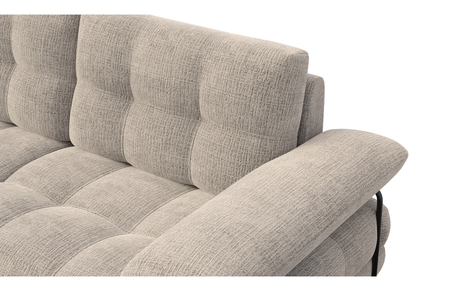 BUBBARA Ecksofa 4-Sitzer links, beige
