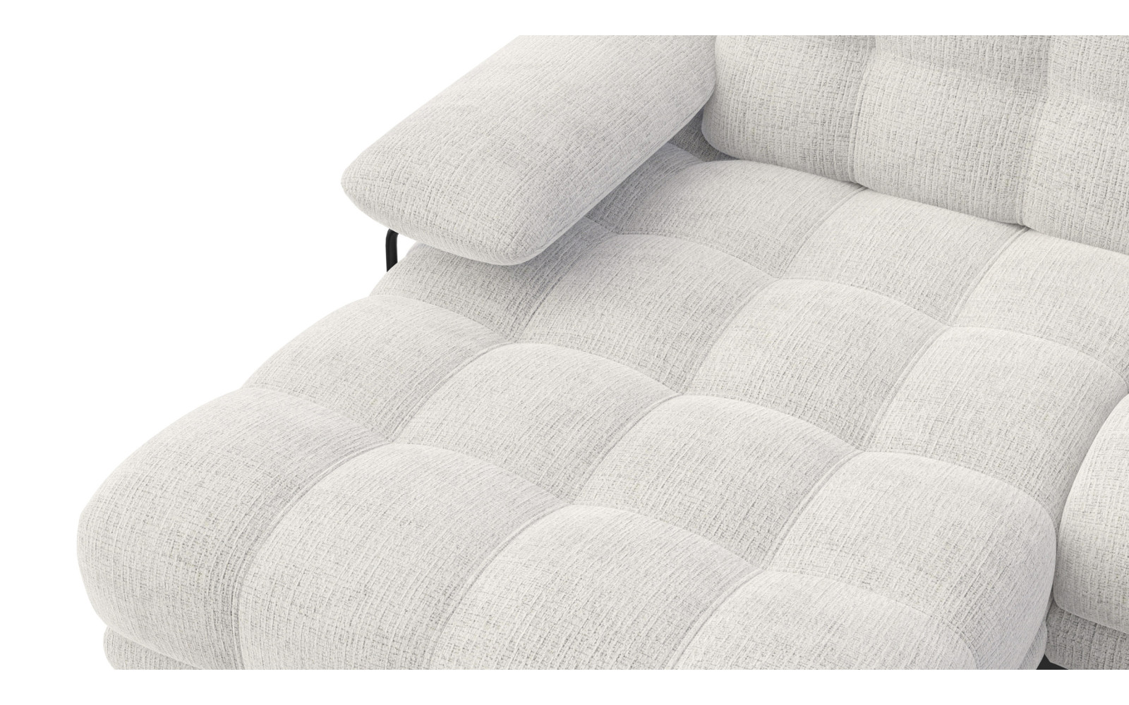 BUBBARA Ecksofa 4-Sitzer links, creme