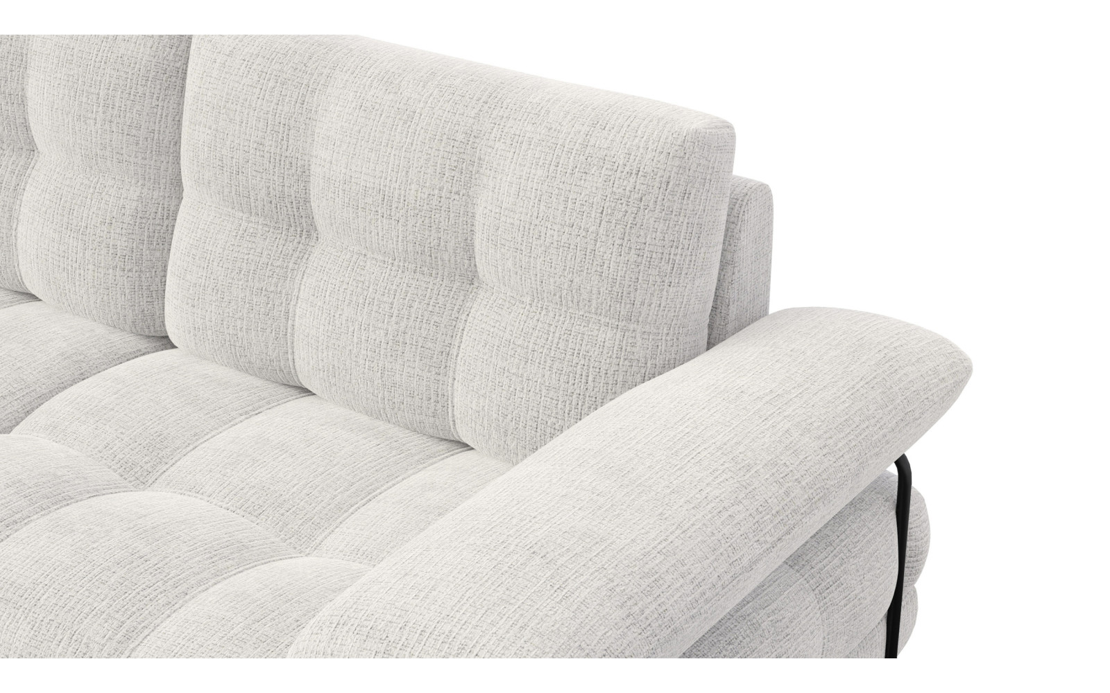 BUBBARA Ecksofa 4-Sitzer links, creme