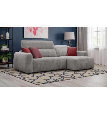 Ecksofa 4-Sitzer rechts NERO, platingrau