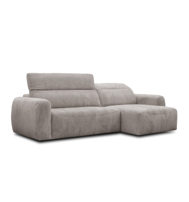 Ecksofa 4-Sitzer rechts NERO, dunkelbeige