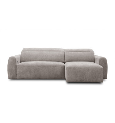 Ecksofa 4-Sitzer rechts NERO, dunkelbeige