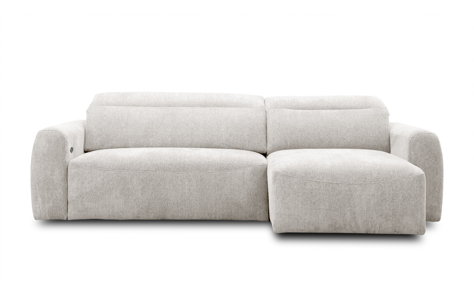 Ecksofa 4-Sitzer rechts NERO, ecru