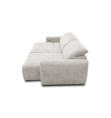 Ecksofa 4-Sitzer rechts NERO, ecru