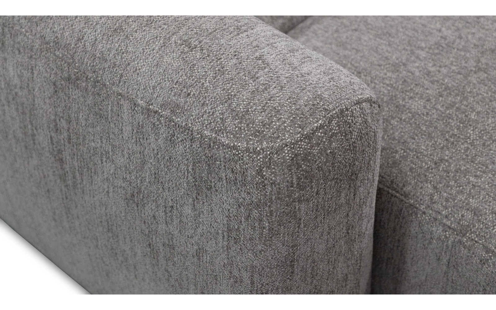 Ecksofa 4-Sitzer rechts NERO, platingrau