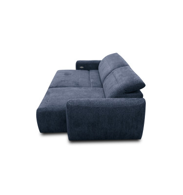 Ecksofa 4-Sitzer rechts NERO, dunkelblau