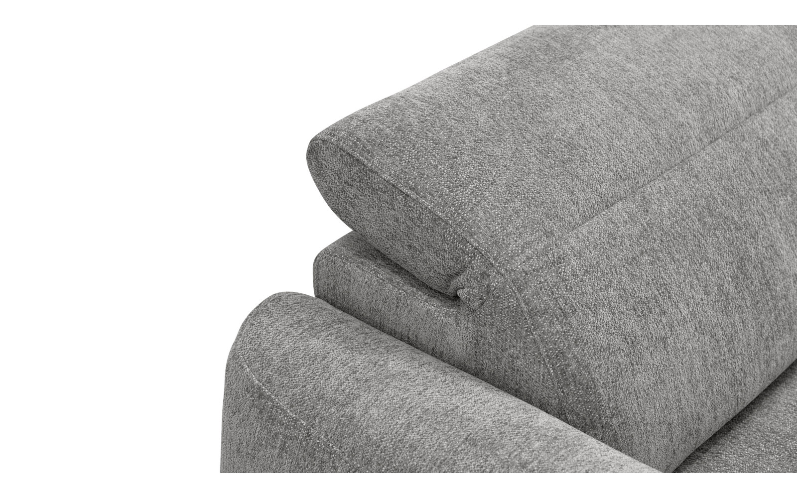 Ecksofa 4-Sitzer rechts NERO, platingrau