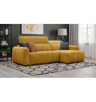 Ecksofa 4-Sitzer rechts NERO, gelb