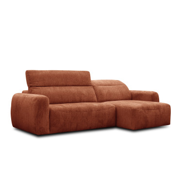 Ecksofa 4-Sitzer rechts NERO, orange