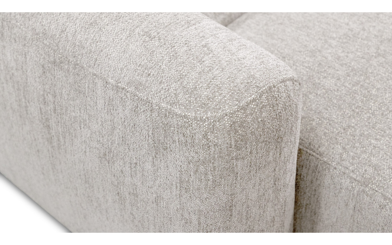 Ecksofa 4-Sitzer rechts NERO, ecru