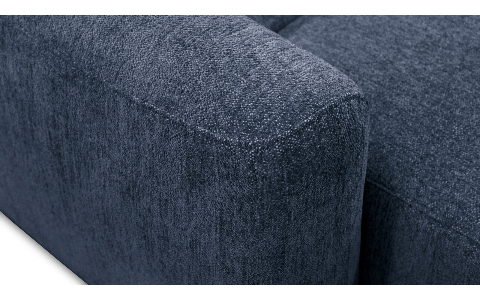 Ecksofa 4-Sitzer rechts NERO, dunkelblau