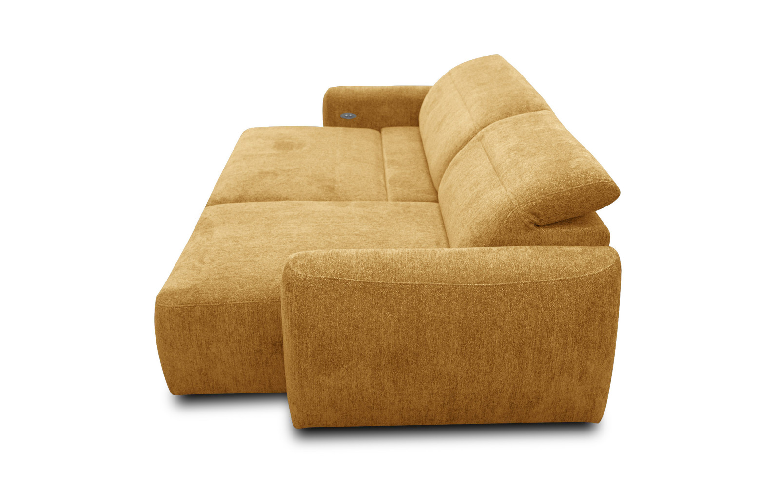 Ecksofa 4-Sitzer rechts NERO, gelb